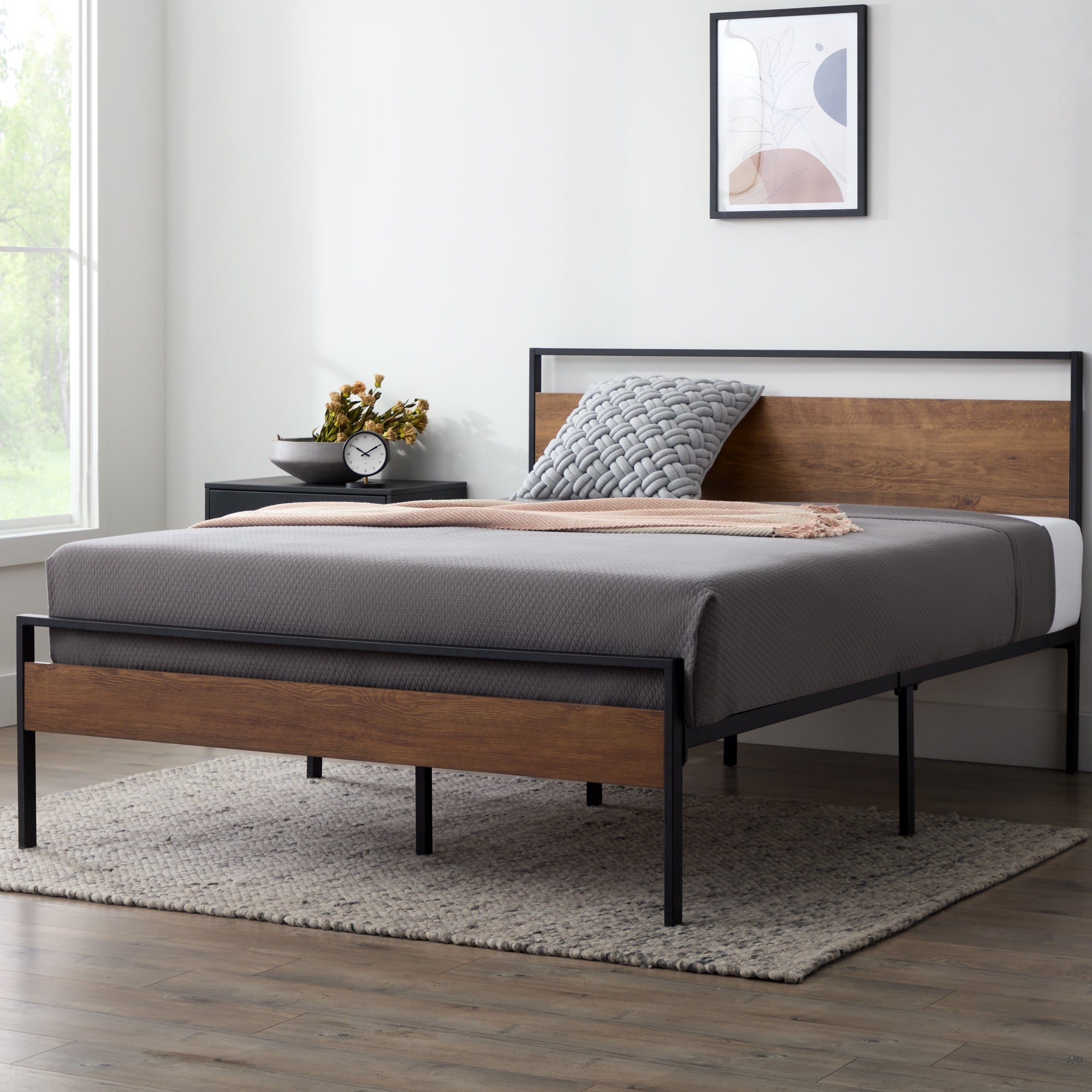 Thompson Metal and Wood Platform Bed